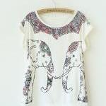 Symmetric Elephant Print C..