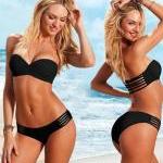 Black Sexy Hollow Bikini Swimsuit