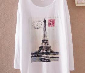 Bat Sleeve Loose Long T-shirt