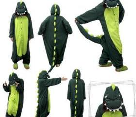 Cute Dinosaur Unisex One Piece Jumpsuit Sleepwear